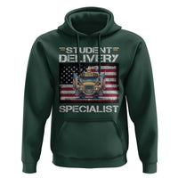 School Bus Driver Hoodie Student Delivery Specialist American Flag - Wonder Print Shop