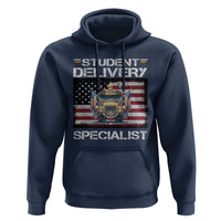 School Bus Driver Hoodie Student Delivery Specialist American Flag - Wonder Print Shop