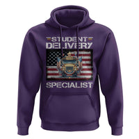 School Bus Driver Hoodie Student Delivery Specialist American Flag - Wonder Print Shop
