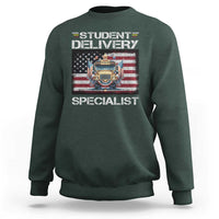School Bus Driver Sweatshirt Student Delivery Specialist American Flag - Wonder Print Shop