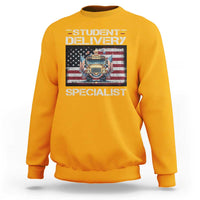 School Bus Driver Sweatshirt Student Delivery Specialist American Flag - Wonder Print Shop