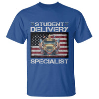 School Bus Driver T Shirt Student Delivery Specialist American Flag - Wonder Print Shop
