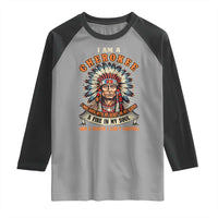 Native American Cherokee Raglan Shirt A Fire In My Soul And A Mouth I Can't Control Indigenous
