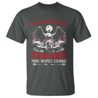 Native American Cherokee T Shirt Pride Respect Courage Indigenous - Wonder Print Shop