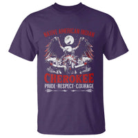 Native American Cherokee T Shirt Pride Respect Courage Indigenous - Wonder Print Shop