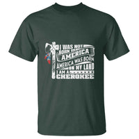 Native American Cherokee T Shirt America Was Born On My Land - Wonder Print Shop