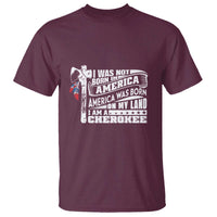 Native American Cherokee T Shirt America Was Born On My Land - Wonder Print Shop