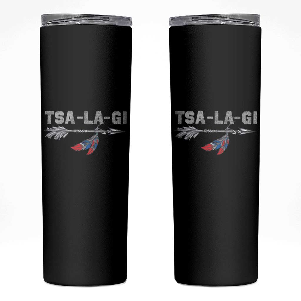 Native American Cherokee Tsalagi Skinny Tumbler