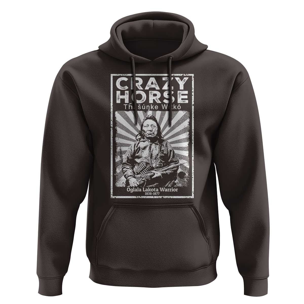 American Indian Crazy Horse Lakota Hoodie - Wonder Print Shop