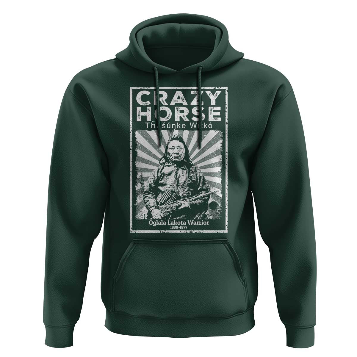 American Indian Crazy Horse Lakota Hoodie - Wonder Print Shop