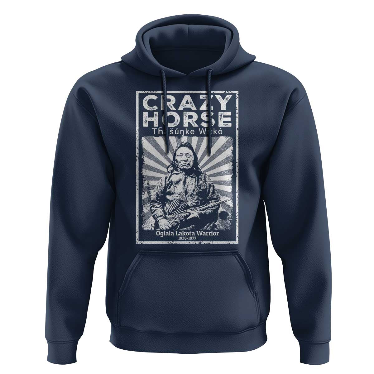 American Indian Crazy Horse Lakota Hoodie - Wonder Print Shop