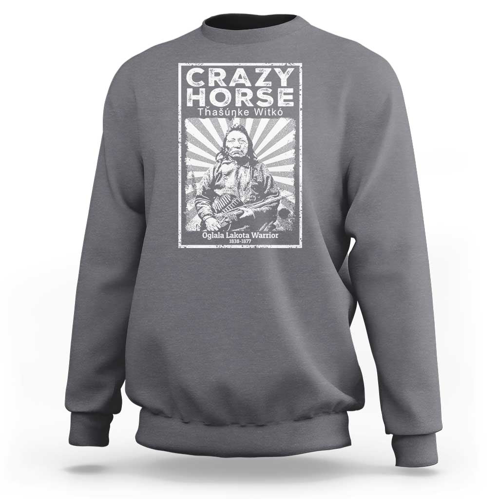 American Indian Crazy Horse Lakota Sweatshirt - Wonder Print Shop