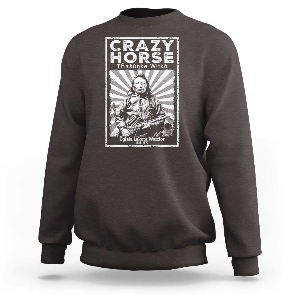 American Indian Crazy Horse Lakota Sweatshirt - Wonder Print Shop