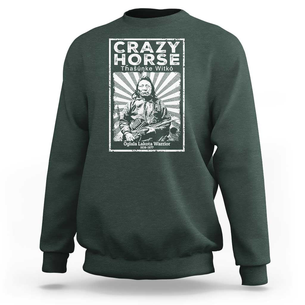 American Indian Crazy Horse Lakota Sweatshirt - Wonder Print Shop