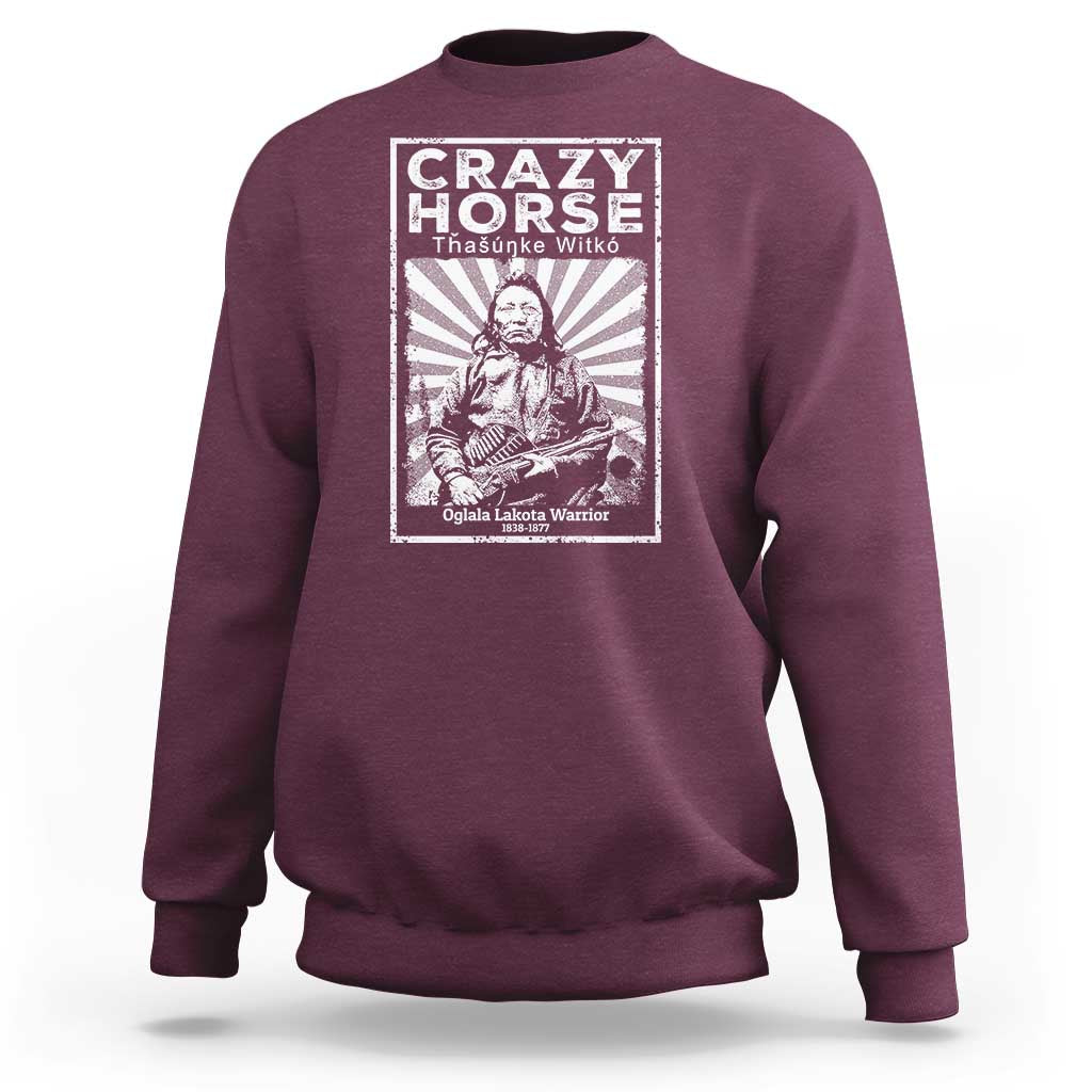 American Indian Crazy Horse Lakota Sweatshirt - Wonder Print Shop