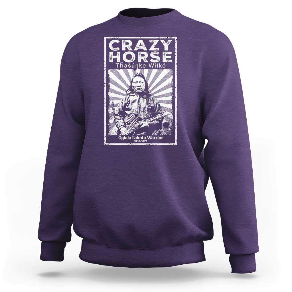 American Indian Crazy Horse Lakota Sweatshirt - Wonder Print Shop