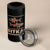 Native American Alaska 4 in 1 Can Cooler Tumbler Sitka Salmon Fishermen Art