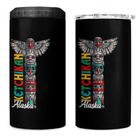 Native American Alaska 4 in 1 Can Cooler Tumbler Ketchikan Totem Pole
