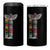 Native American Alaska 4 in 1 Can Cooler Tumbler Ketchikan Totem Pole