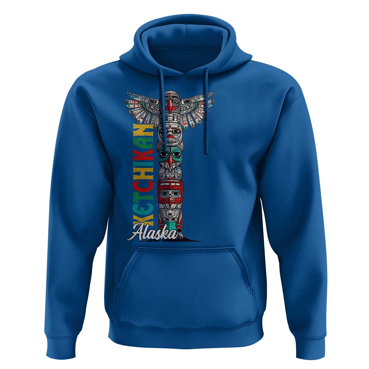 Native American Alaska Hoodie Ketchikan Totem Pole - Wonder Print Shop