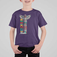Native American Alaska T Shirt For Kid Ketchikan Totem Pole - Wonder Print Shop