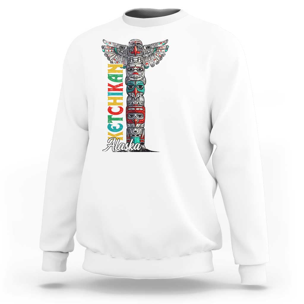 Native American Alaska Sweatshirt Ketchikan Totem Pole - Wonder Print Shop