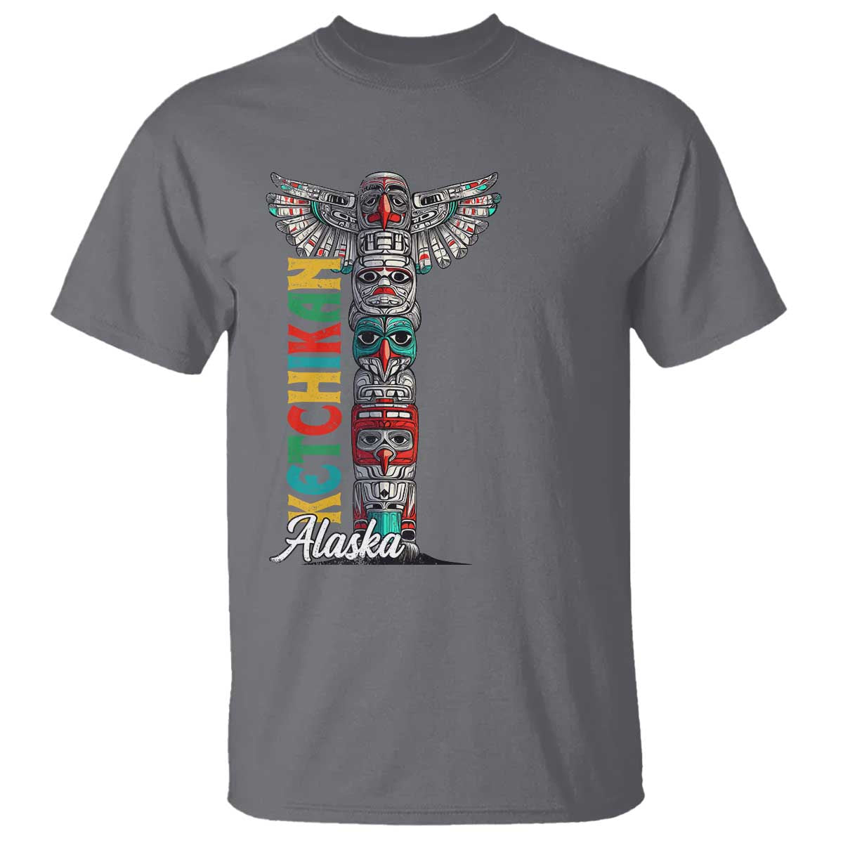 Native American Alaska T Shirt Ketchikan Totem Pole - Wonder Print Shop