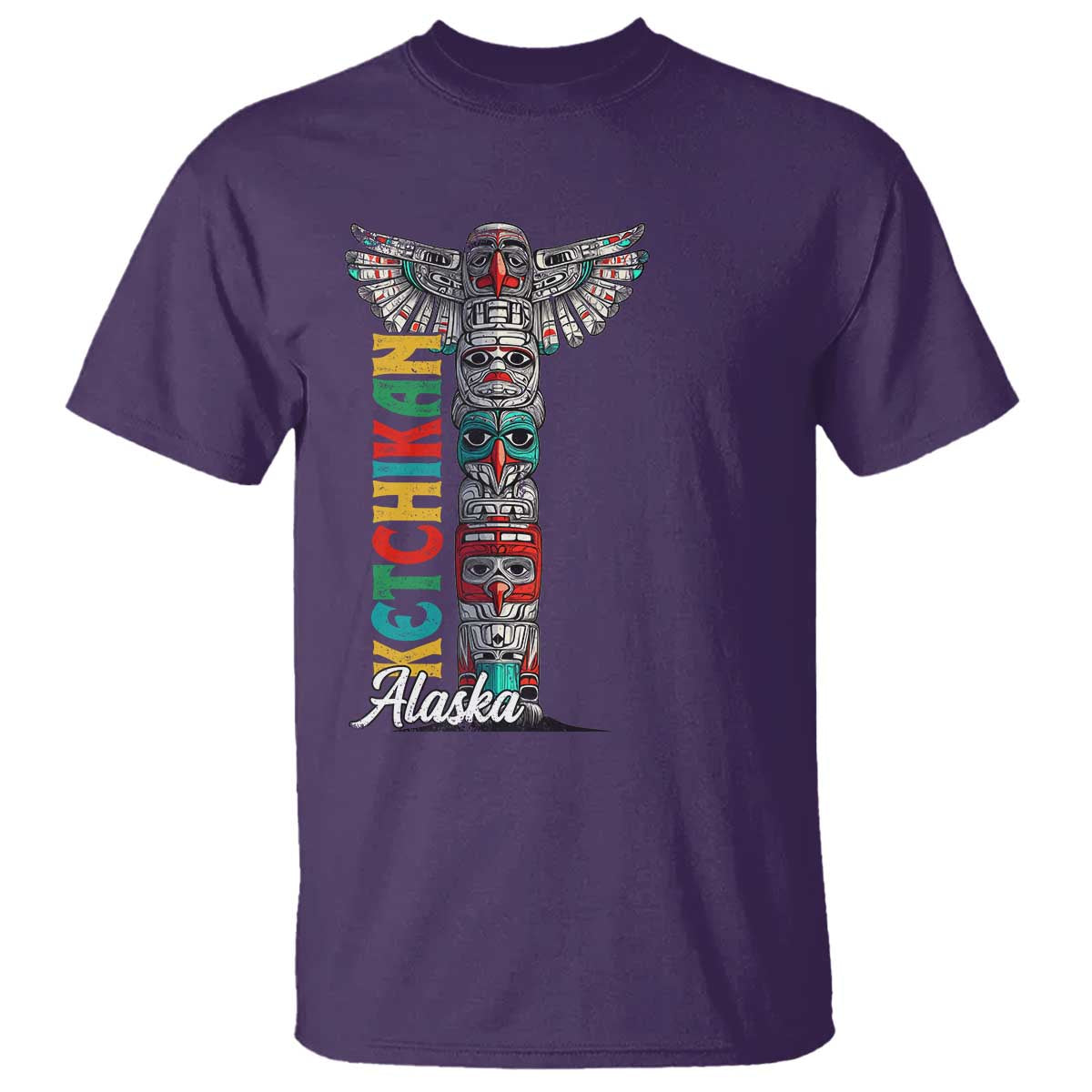 Native American Alaska T Shirt Ketchikan Totem Pole - Wonder Print Shop