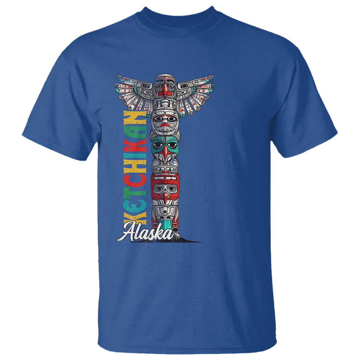 Native American Alaska T Shirt Ketchikan Totem Pole - Wonder Print Shop