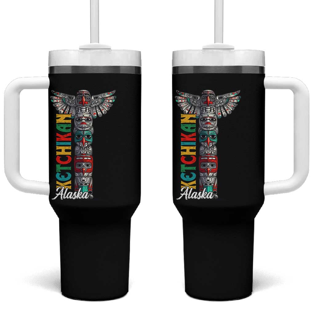 Native American Alaska Tumbler With Handle Ketchikan Totem Pole
