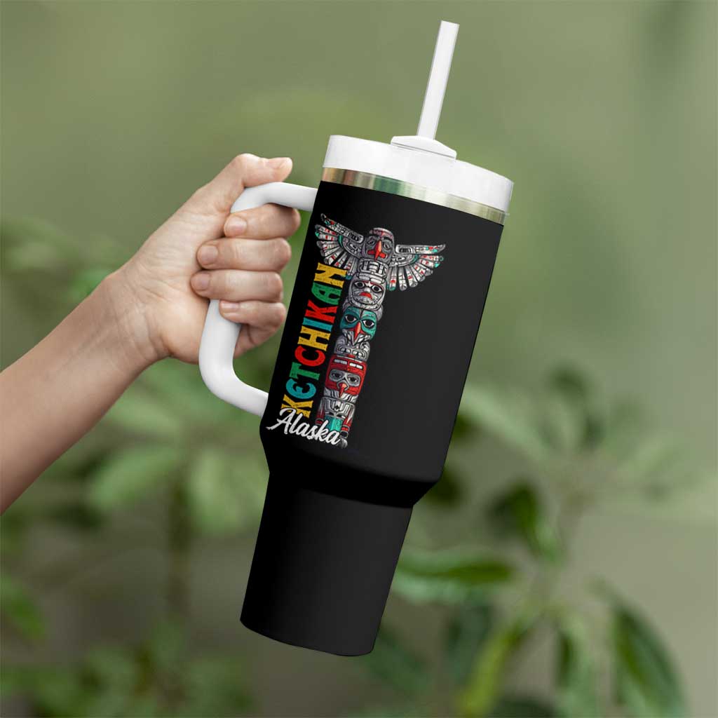 Native American Alaska Tumbler With Handle Ketchikan Totem Pole