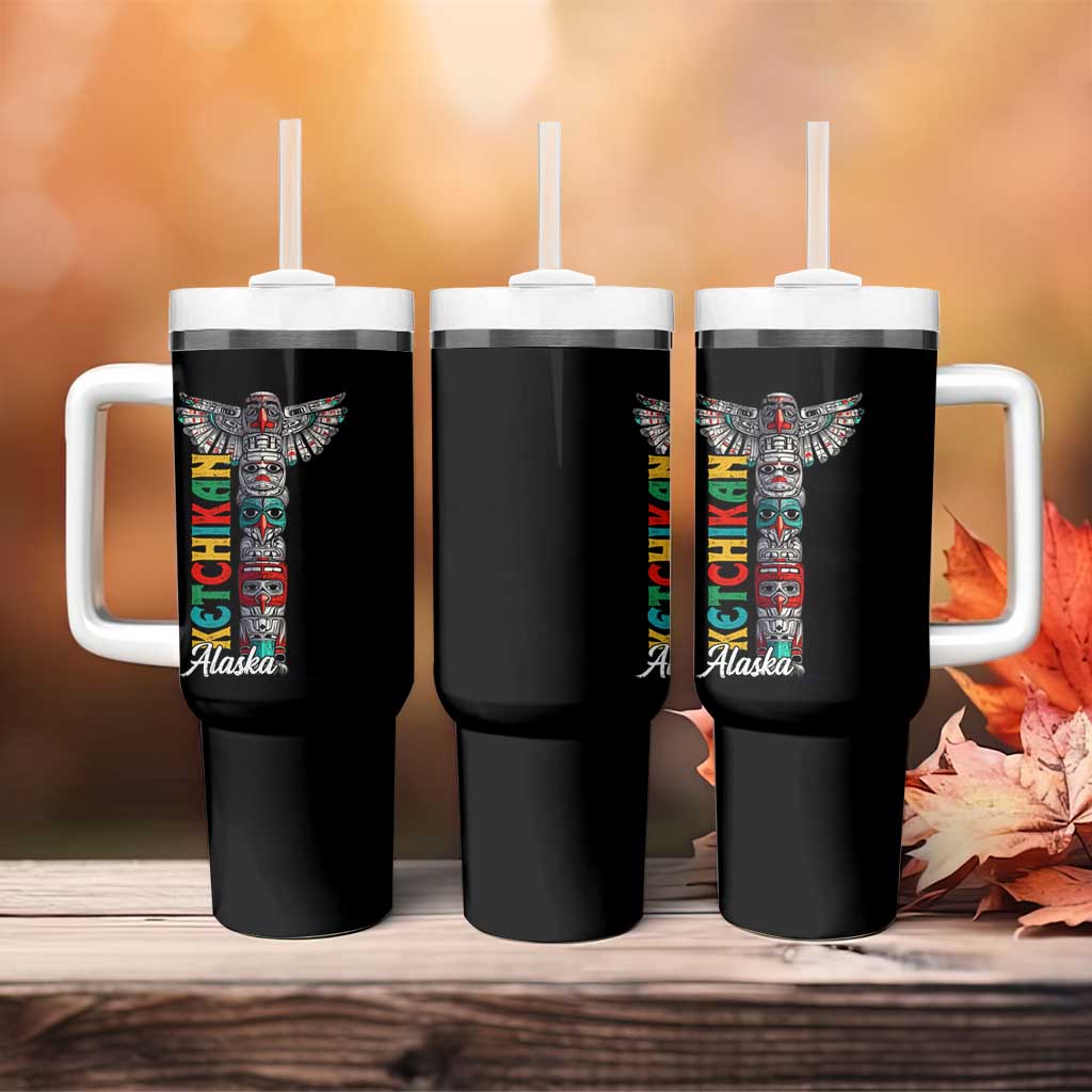 Native American Alaska Tumbler With Handle Ketchikan Totem Pole