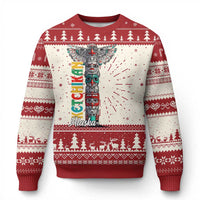 Native American Alaska Ugly Christmas Sweater Ketchikan Totem Pole - Wonder Print Shop