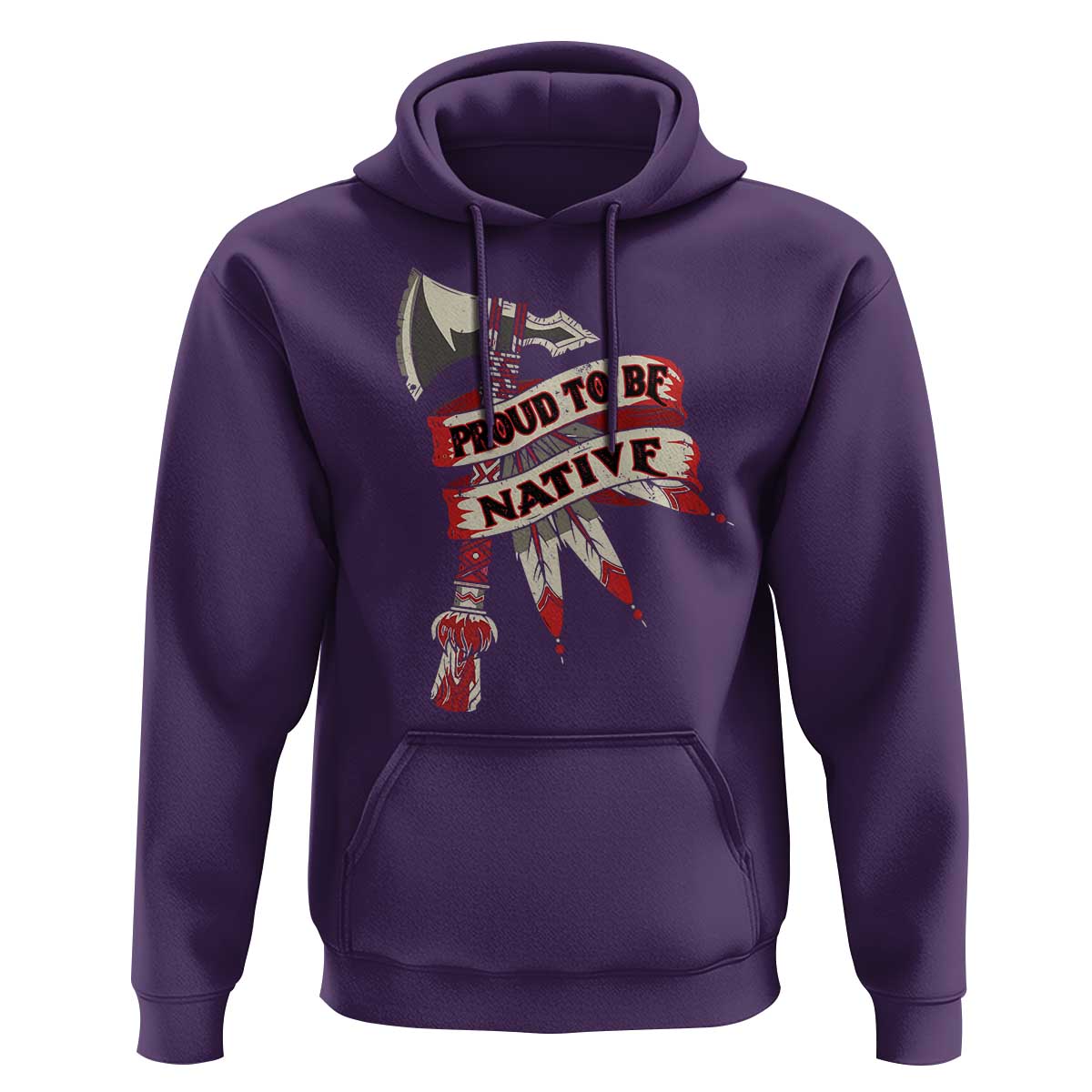 Proud To Be Native Hoodie American Indian Indigenous - Wonder Print Shop