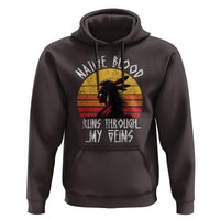 Native American Blood Runs Through My Veins Hoodie - Wonder Print Shop