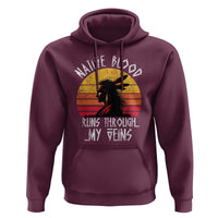 Native American Blood Runs Through My Veins Hoodie - Wonder Print Shop