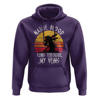 Native American Blood Runs Through My Veins Hoodie - Wonder Print Shop