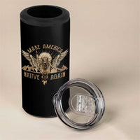 Native American 4 in 1 Can Cooler Tumbler Make America Native Again Wild Life