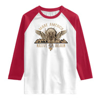 Native American Raglan Shirt Make America Native Again Wild Life