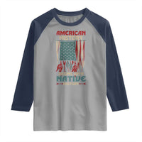 Make America Native Again America Flag Raglan Shirt