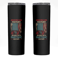 Make America Native Again America Flag Skinny Tumbler