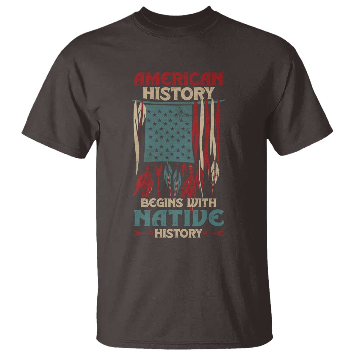 Make America Native Again America Flag T Shirt - Wonder Print Shop
