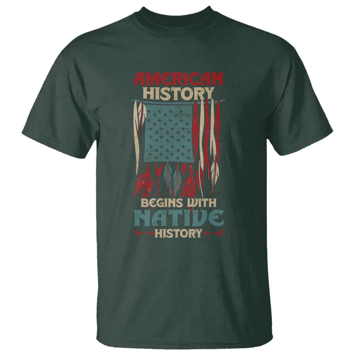 Make America Native Again America Flag T Shirt - Wonder Print Shop