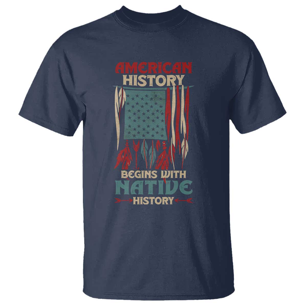 Make America Native Again America Flag T Shirt - Wonder Print Shop