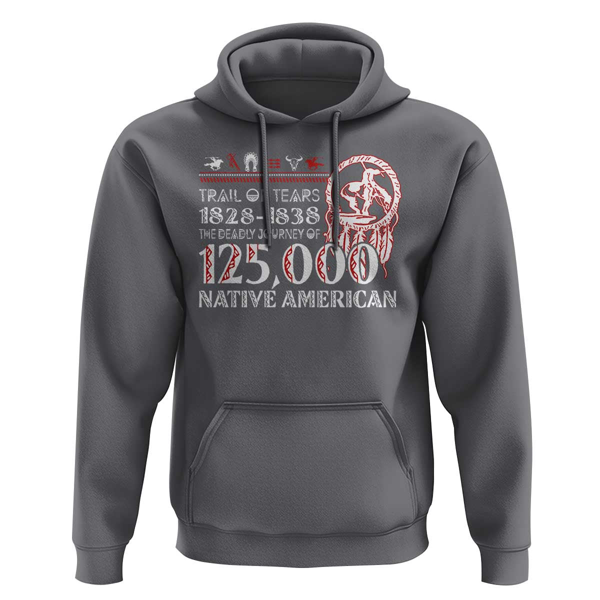 Trail Of Tears Hoodie The Deadly Journey 1828 1838 - Wonder Print Shop