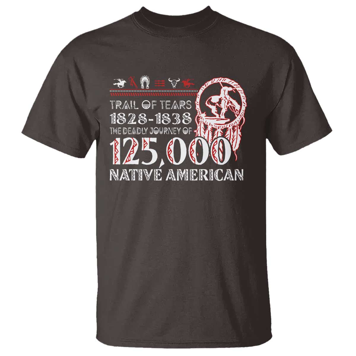 Trail Of Tears T Shirt The Deadly Journey 1828 1838 - Wonder Print Shop