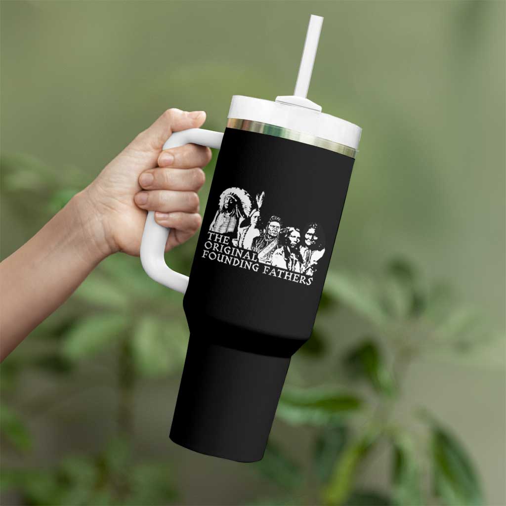 Native American Indian Original Founding Fathers Tumbler With Handle