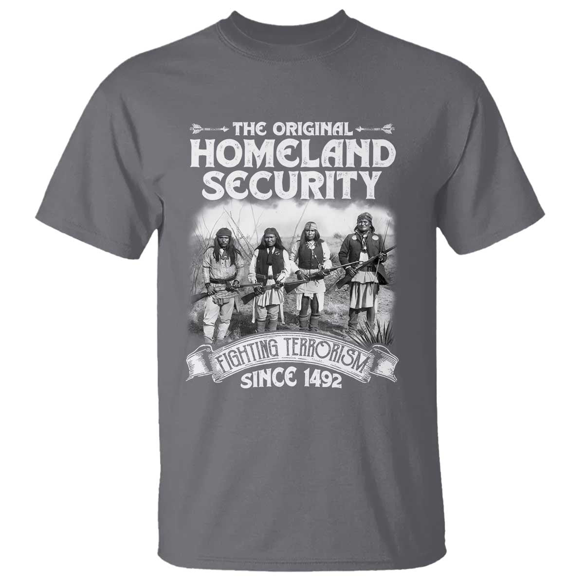 Native American T Shirt Original Homeland Security - Wonder Print Shop
