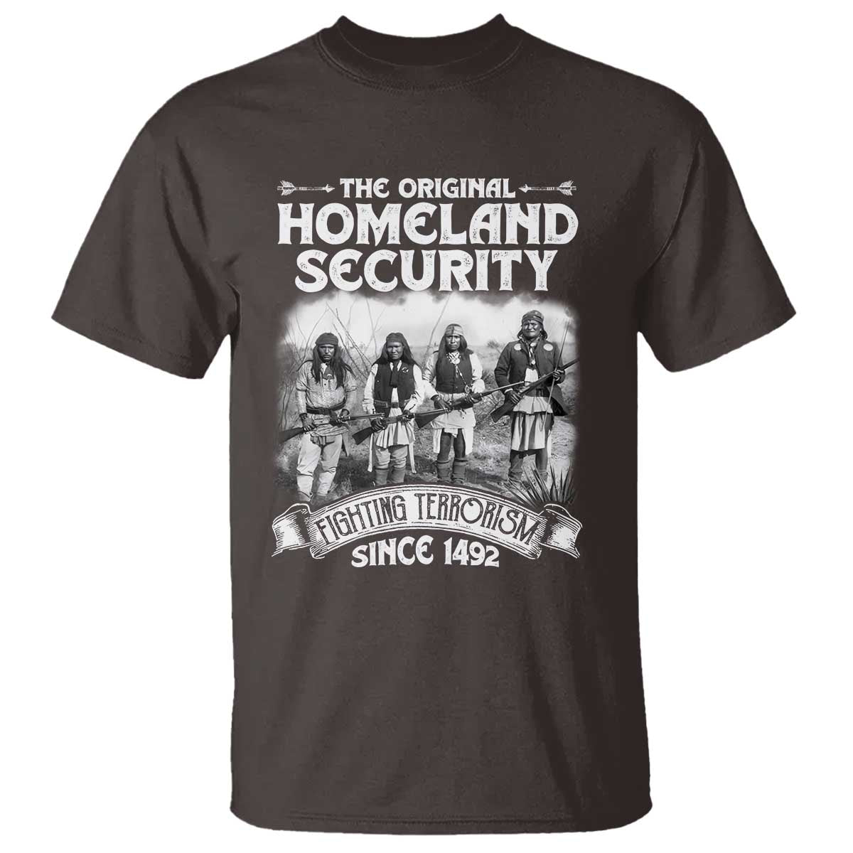 Native American T Shirt Original Homeland Security - Wonder Print Shop