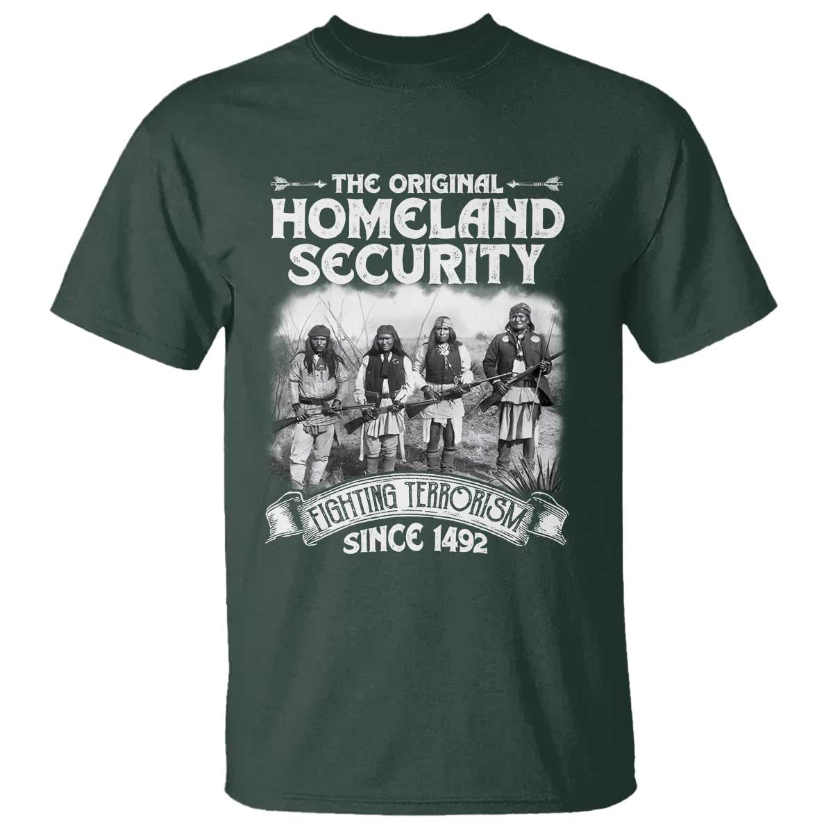 Native American T Shirt Original Homeland Security - Wonder Print Shop